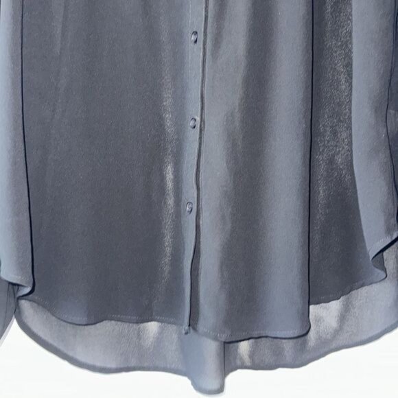 Zenobia Black Button-Up Shirt With Leopard Print Collar & Cuffs Womens XXL - Picture 6 of 8